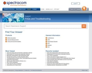 Spectracom Support